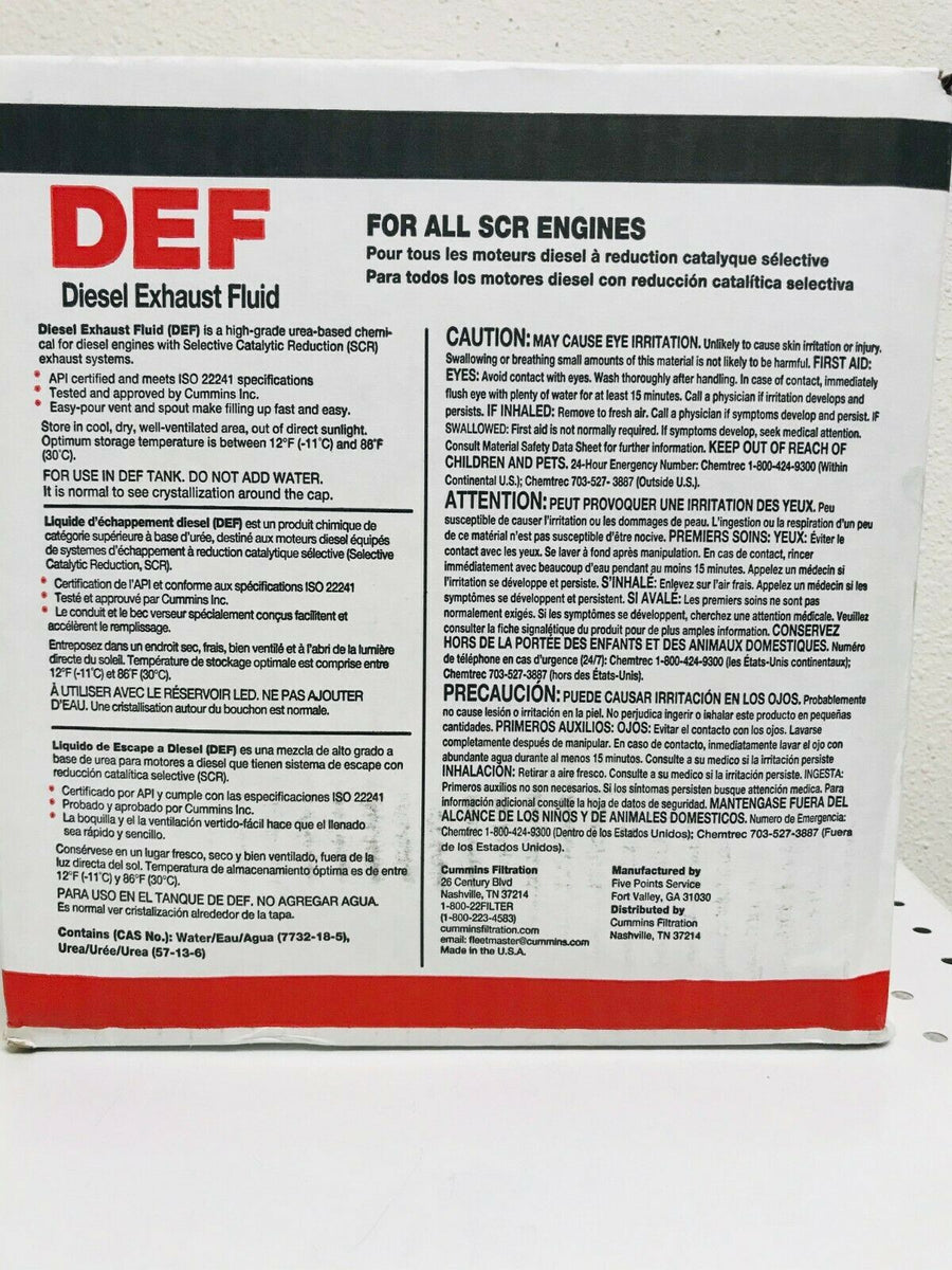Fleetguard CC2903 Diesel Exhaust Fluid 2.5 gal DEF PartAndFilters
