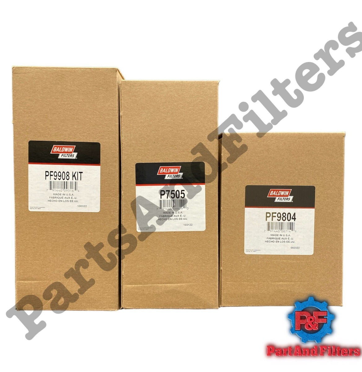 Detroit DD13DD15DD16 OIL Filter Kit, P7505, PF9908KIT, PF9804