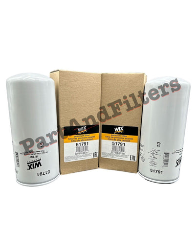 Wix 51791 Engine Oil Filter Replace 1R0739, Mack 485GB3191 (Pack of 2)