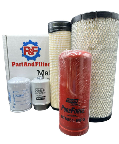 P&F Filter Kit for CAT 287B Loader With 3044C Eng. to S/N CJS37727