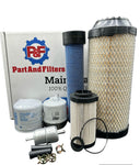 P&F Filter Kit For CAT 304E2 CR, 305E2, 305.5E2 CR Mini Excavator