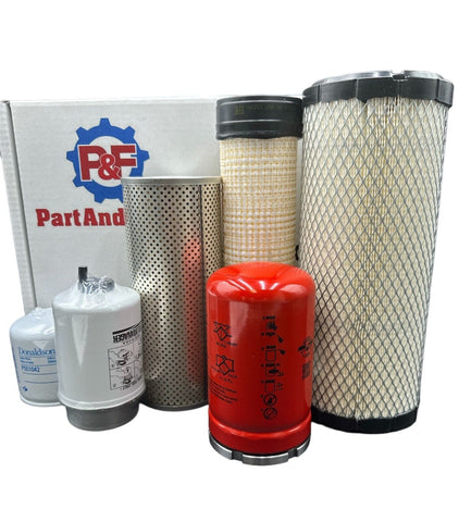 P&F Maintenance Filter Kit for CAT 308E Compact Excavator With CAT C3.4 Engine