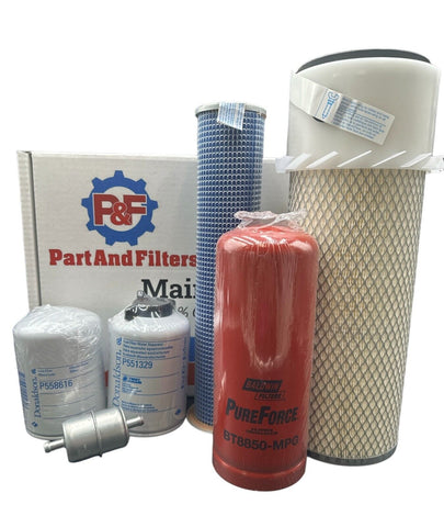 P&F Filter Kit for CASE 580 Super K With 4-390 Eng. (Non-Turbo)