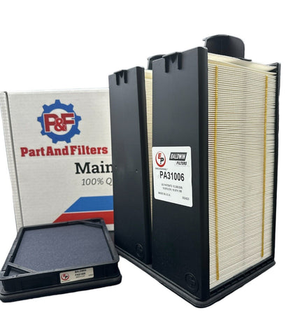 P&F Filter Set PA31006 - PA31005 Fits Cummins QSF2.8 QSF3.8 QSB4.5 Tier IV Eng.
