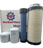 P&F Filter Kit For Takeuchi TL8 With Kubota V3307 Engine