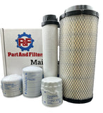 P&F Filter Kit For Takeuchi TL10 With KUB V3800 Turbo Engine.