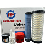 P&F Filter Kit For Takeuchi Excavators TB135 With Yanmar 3TNV88 Engine
