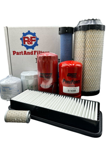 P&F Maintenance Filter Kit For Kubota L6060HSTC Tractor; Cabin Filter Included.