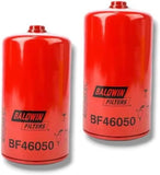 BF46050 Baldwin Fuel Filter Replaces WIX WF10175, Donaldson P959143 (Pack of 2)