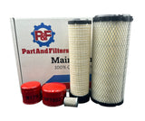P&F Filter Kit for Takeuchi TL130 Eng Yanmar 4TNE98-TBL, Serial 21300169 & Above