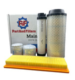 P&F Service Filter Kit For Takeuchi TL8 With KuBota Eng. V3307CRTE4