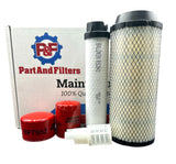 P&F Filter Kit Compatible with Takeuchi TL220 & TL230 Engine 4TNV84T