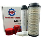 P&F Filter Kit Compatible with Takeuchi TL220 & TL230 Engine 4TNV84T