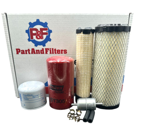 P&F Filter Kit For Ditch Witch SK650 & SK800 Mini Skid Steers w/D1105T Engine