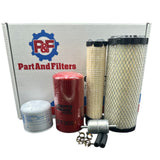 P&F Filter Kit For Ditch Witch SK650 & SK800 Mini Skid Steers w/D1105T Engine