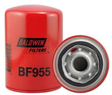 Baldwin BF955 Fuel Tank Spin-On Filter – 1-12 Thread, 3.69" OD × 5.38" Length, 4 Micron Nominal / 15 Micron Absolute – Replaces Goldenrod 595-5, WIX 24006, Fleetguard FF5012 & P550115 (Pack of 6)