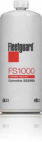 Fleetguard FS1000 Fuel Water Separator Spin-On - Cummins 3329289 (PACK OF 4)