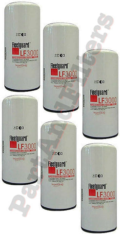 Fleetguard Lube Filter LF3000 - Cummins Replacement Part (Pack of 6)