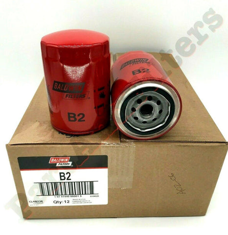 Baldwin B2 Engine Oil Filter (Pack of 12)