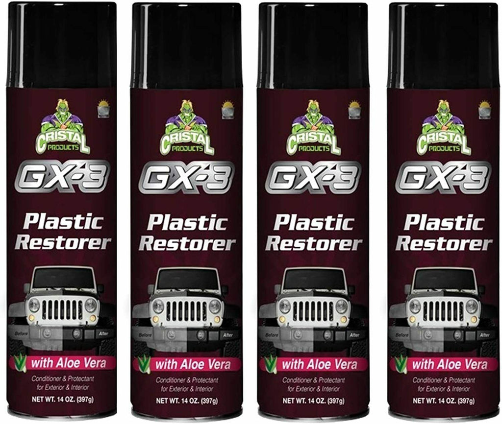 Cristal Products GX-3 Plastic Restorer 14oz Conditioner & UV Protectan –  PartAndFilters