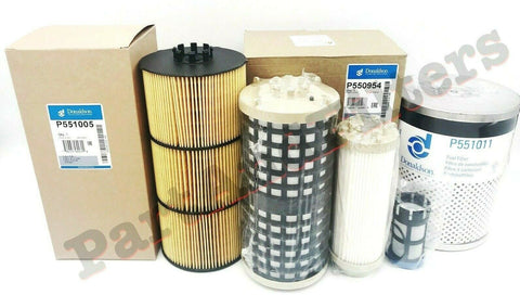 Filter Kit For Detroit DD13 DD15 DD16 Oil, FWS & 3 Fuel  (All Donaldson) *