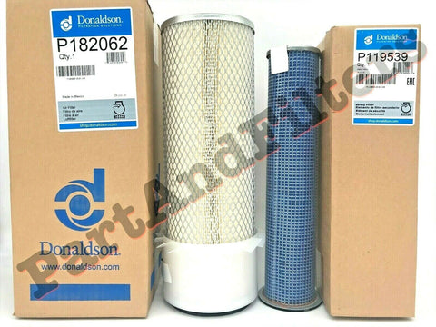 P182062 - P119539 Air Filters Set for Case/Case IH 1845C - Engine Cummins 4B3.9