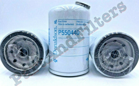 P550440 Donaldson Fuel Filter, Spin-On Secondary   (Pack of 3)