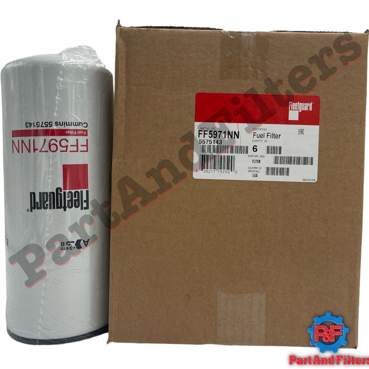 FF5971NN FleetGuard Fuel Filter Replace 5575143 (Pack Of 6