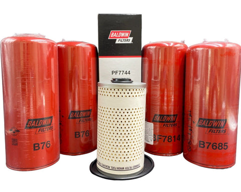 P&F Filter Kit For VOLVO D13 OIL CHANGE KIT, B76X2, BF7814, B7685, PF7744