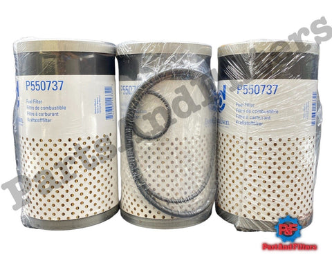 P550737 Donaldson Fuel Filter,  Water Separator Cart (Pack Of 3)