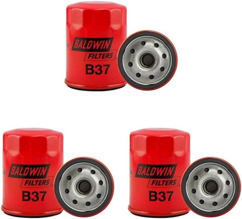 B37 Baldwin Engine Oil Filter-Eng Code: 2ZZGE (Pack of 3)